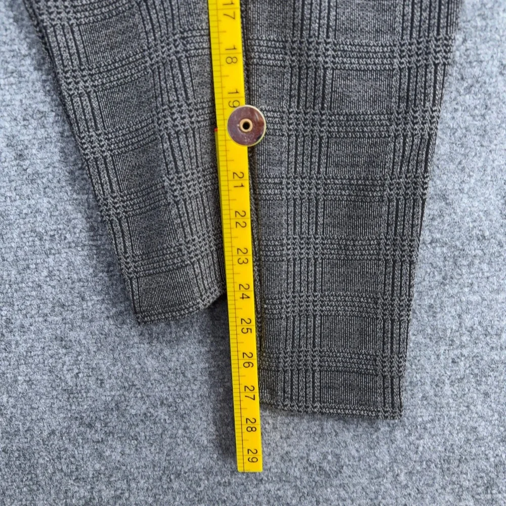 Ann Taylor Plaid Skinny‎ Leggings Women 4 Polyester Rayon Gray